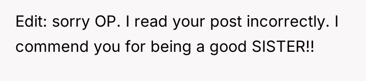 Edit: sorry OP. I read your post incorrectly. I commend...