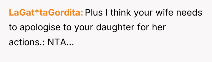 LaGat*taGordita Plus I think your wife needs to apologise to...