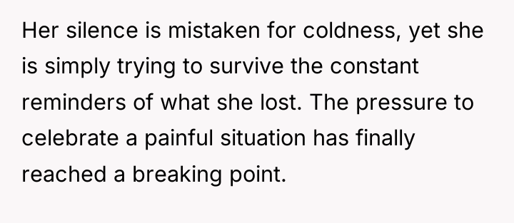 Her silence is mistaken for coldness, yet she is simply...