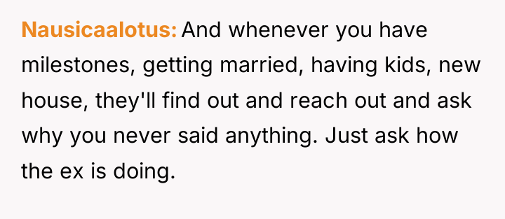 Nausicaalotus And whenever you have milestones, getting married, having kids,...