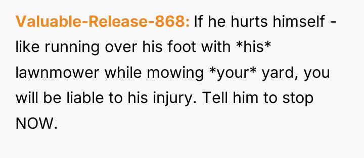 Valuable-Release-868 If he hurts himself - like running over his...