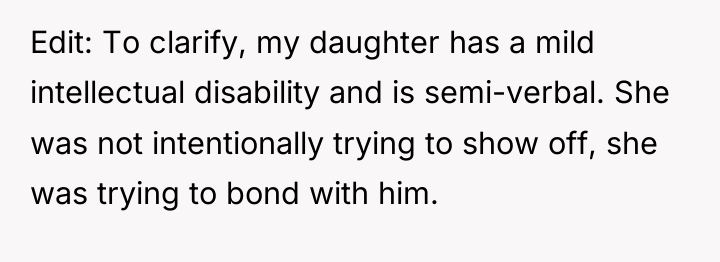 Edit: To clarify, my daughter has a mild intellectual disability...