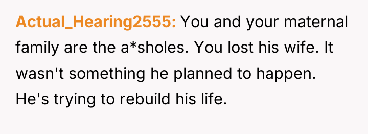 Actual_Hearing2555 You and your maternal family are the a*sholes. You...