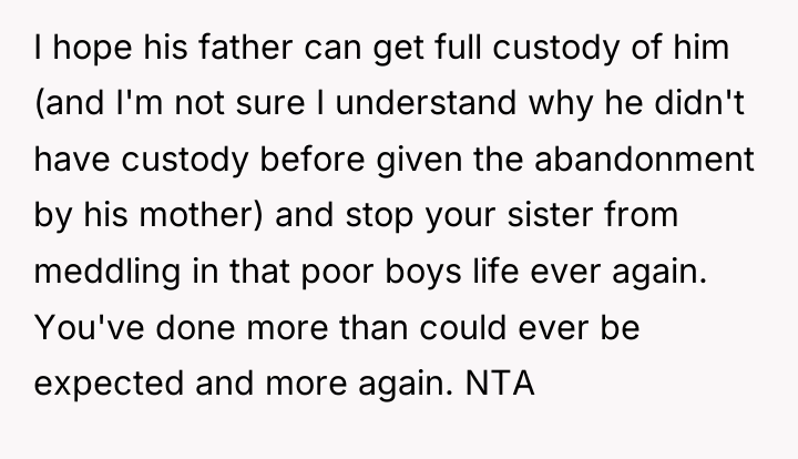 I hope his father can get full custody of him...