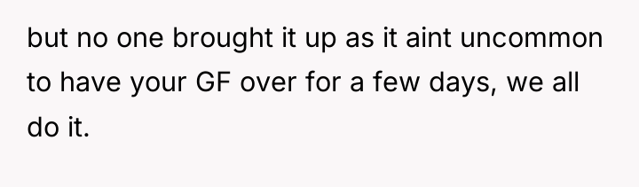 but no one brought it up as it aint uncommon...