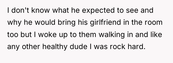 I don't know what he expected to see and why...