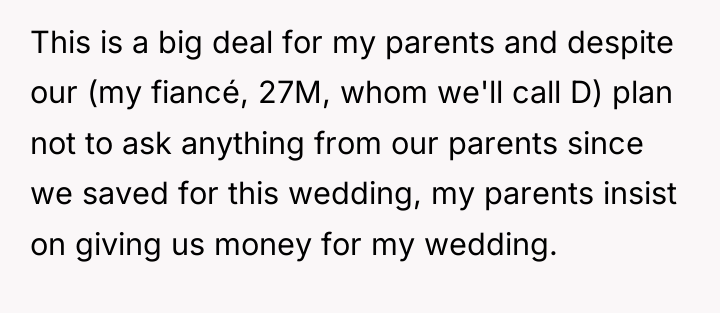 This is a big deal for my parents and despite...
