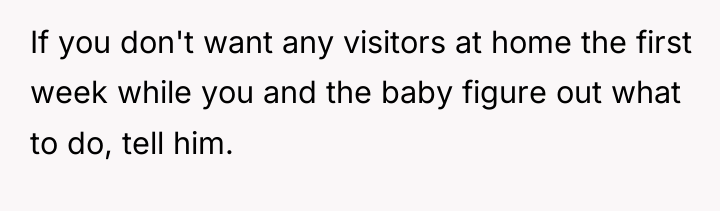 If you don't want any visitors at home the first...