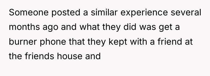 Someone posted a similar experience several months ago and what...