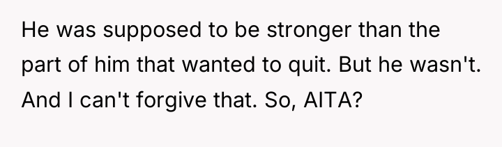 He was supposed to be stronger than the part of...