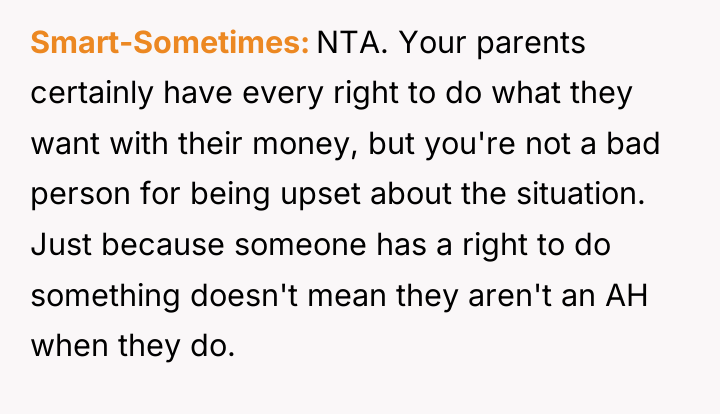 Smart-Sometimes NTA. Your parents certainly have every right to do...