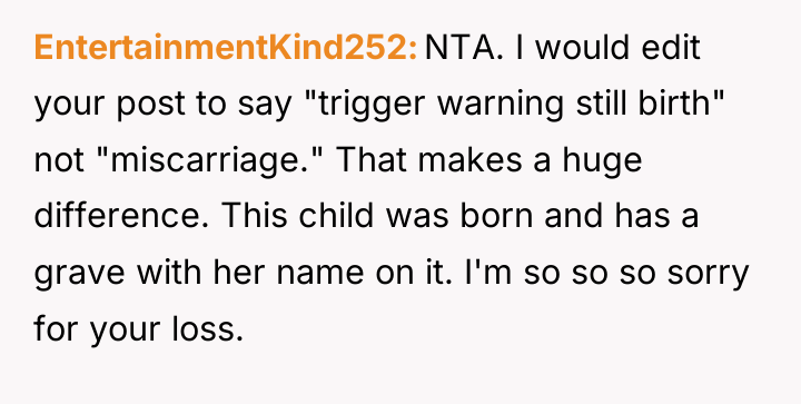 EntertainmentKind252 NTA. I would edit your post to say "trigger...