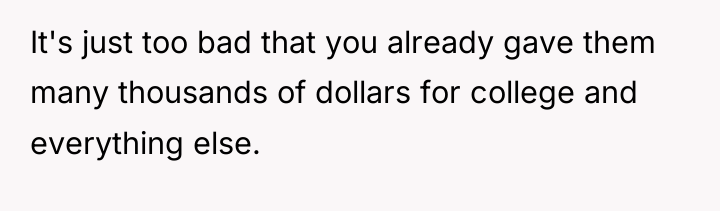 It's just too bad that you already gave them many...