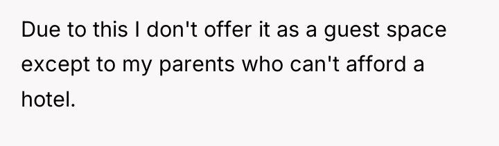 Due to this I don't offer it as a guest...