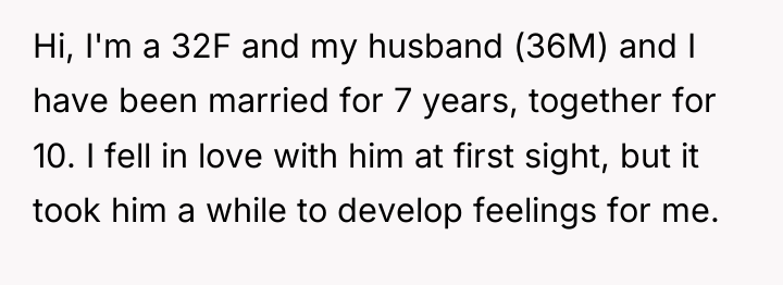 Hi, I'm a 32F and my husband (36M) and I...