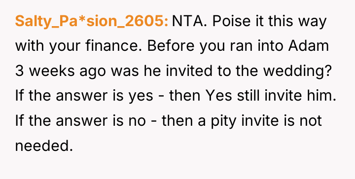 Salty_Pa*sion_2605 NTA. Poise it this way with your finance. Before...