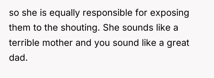 so she is equally responsible for exposing them to the...