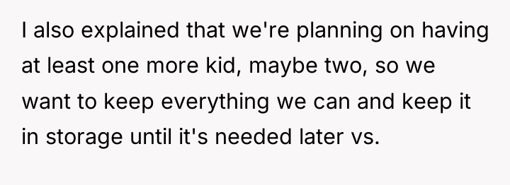 I also explained that we're planning on having at least...