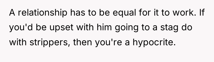 A relationship has to be equal for it to work....