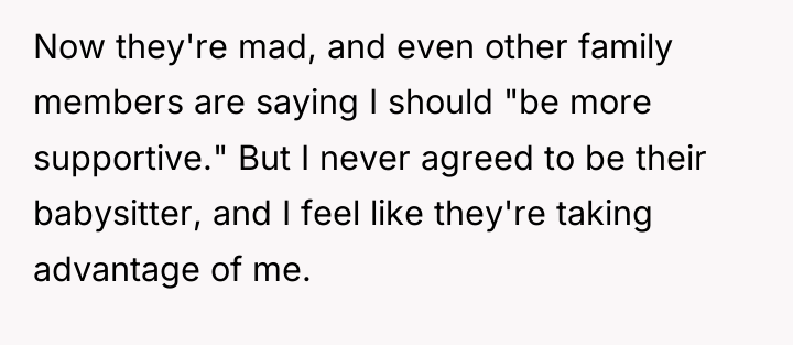 Now they're mad, and even other family members are saying...