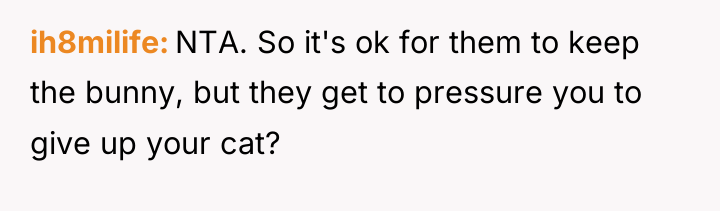 ih8milife NTA. So it's ok for them to keep the...