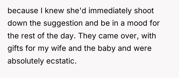 because I knew she'd immediately shoot down the suggestion and...