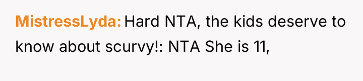 MistressLyda Hard NTA, the kids deserve to know about scurvy!:...