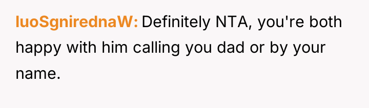 luoSgnirednaW Definitely NTA, you're both happy with him calling you...