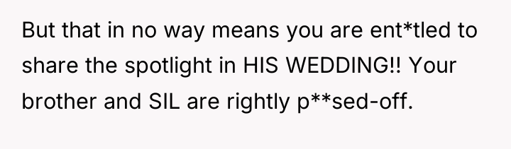 But that in no way means you are ent*tled to...