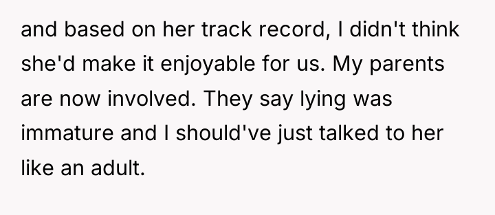 and based on her track record, I didn't think she'd...
