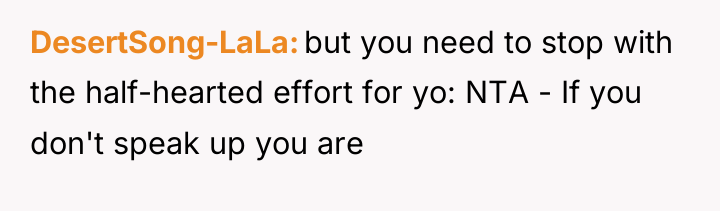 DesertSong-LaLa but you need to stop with the half-hearted effort...