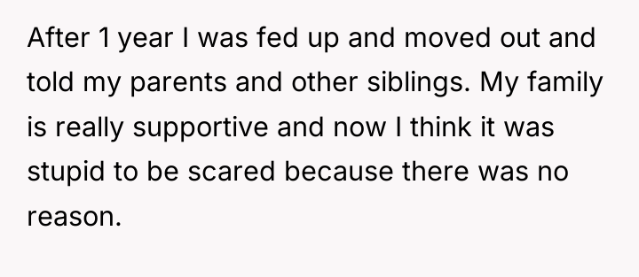 After 1 year I was fed up and moved out...