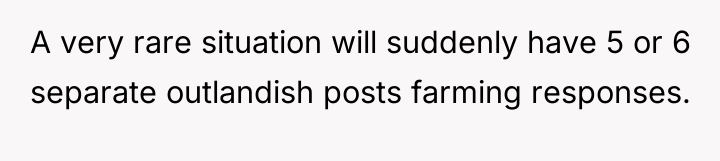 A very rare situation will suddenly have 5 or 6...