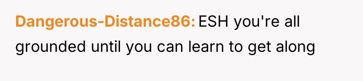 Dangerous-Distance86 ESH you're all grounded until you can learn to...