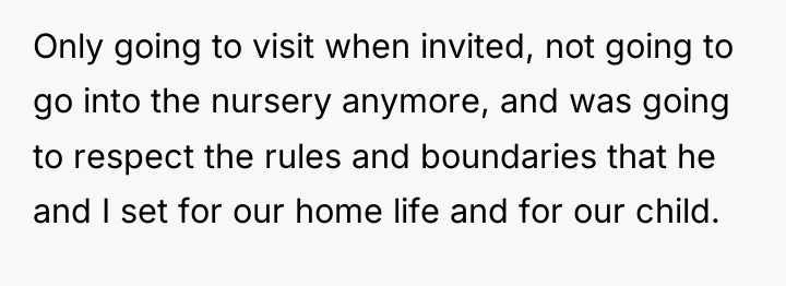 Only going to visit when invited, not going to go...