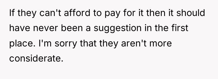 If they can't afford to pay for it then it...