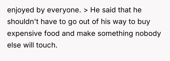 enjoyed by everyone. > He said that he shouldn't have...
