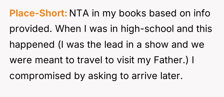 Place-Short NTA in my books based on info provided. When...