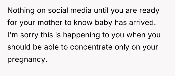Nothing on social media until you are ready for your...