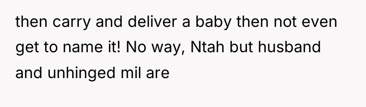 then carry and deliver a baby then not even get...