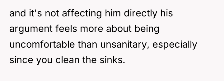 and it's not affecting him directly his argument feels more...