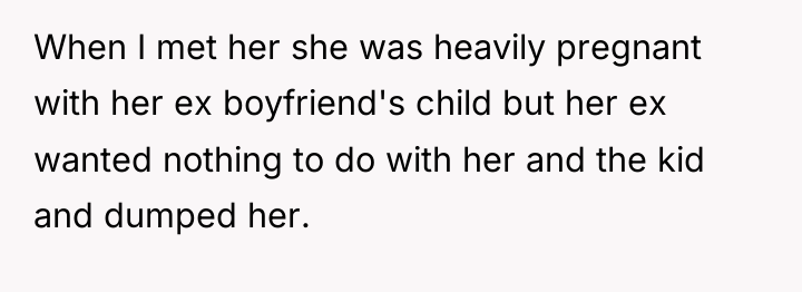 When I met her she was heavily pregnant with her...