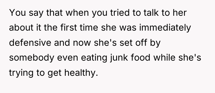 You say that when you tried to talk to her...