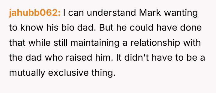 jahubb062 I can understand Mark wanting to know his bio...