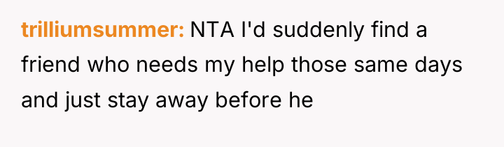 trilliumsummer NTA I'd suddenly find a friend who needs my...