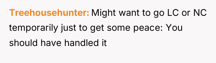 Treehousehunter Might want to go LC or NC temporarily just...