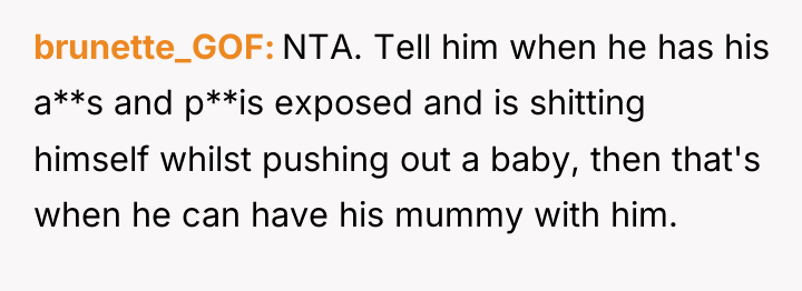 brunette_GOF NTA. Tell him when he has his a**s and...