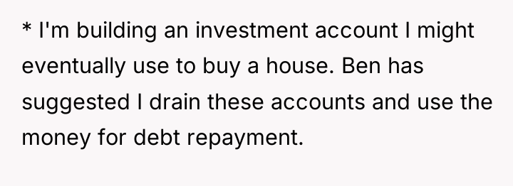 * I'm building an investment account I might eventually use...