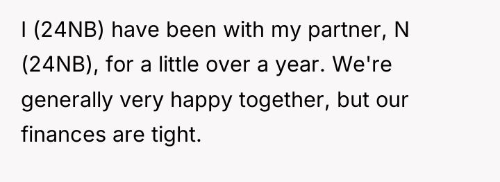 I (24NB) have been with my partner, N (24NB), for...