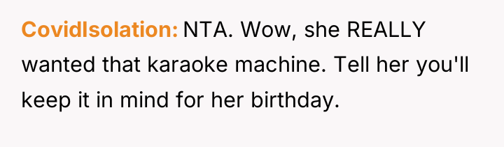 CovidIsolation NTA. Wow, she REALLY wanted that karaoke machine. Tell...